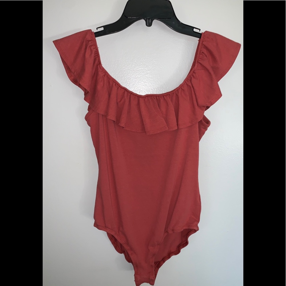 Xhilaration Off The Shoulder Ruffle Top